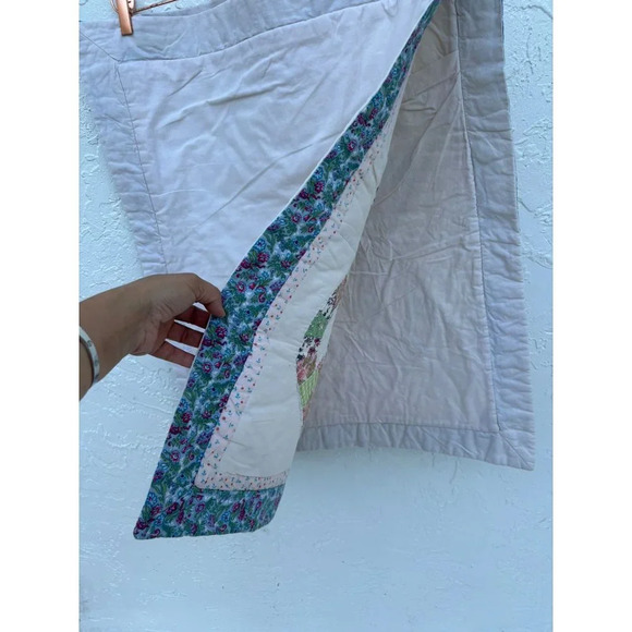 2 Quilted Wedding Ring Pillow Sham Keeco Cottage Farm Pillow Case 23x28.5 - Picture 3 of 5